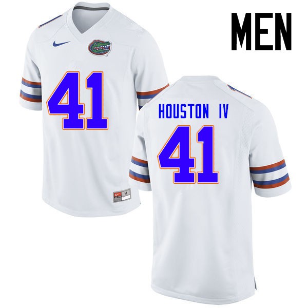 Florida Gators Men #41 James Houston IV College Football Jersey White